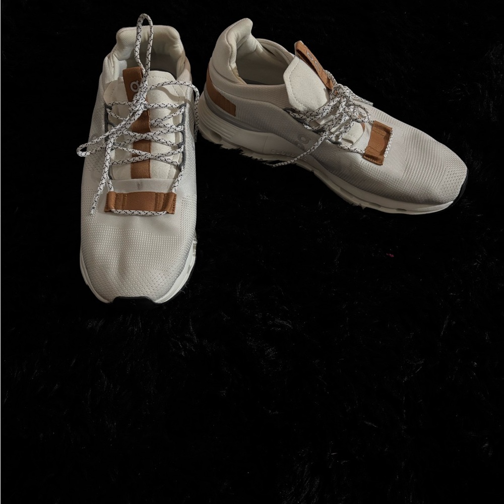 On Running Athletic Shoes - White and Brown